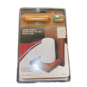 Sportcraft Pool Accessory Wall Mounted Wood Cone Large Chalk Holder